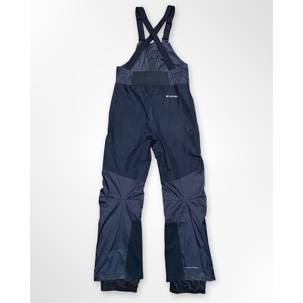Columbia Omni-Tech Snow Bibs Mens Medium Black Ski Snowboard Pants Waterproof